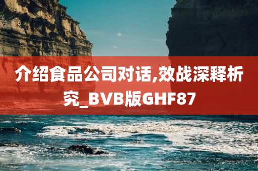 介绍食品公司对话,效战深释析究_BVB版GHF87