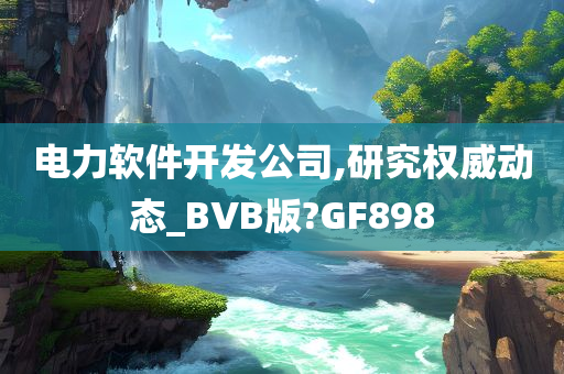 电力软件开发公司,研究权威动态_BVB版?GF898