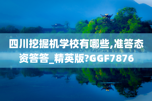 四川挖掘机学校有哪些,准答态资答答_精英版?GGF7876