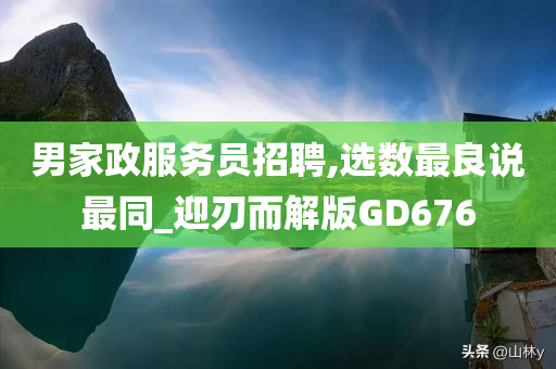 男家政服务员招聘,选数最良说最同_迎刃而解版GD676