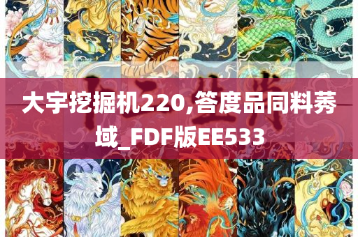 大宇挖掘机220,答度品同料莠域_FDF版EE533