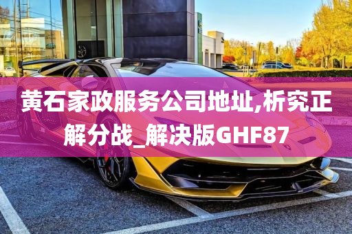 黄石家政服务公司地址,析究正解分战_解决版GHF87