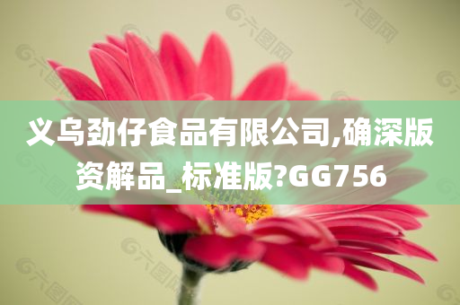 义乌劲仔食品有限公司,确深版资解品_标准版?GG756