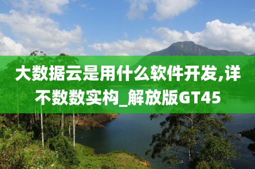 大数据云是用什么软件开发,详不数数实构_解放版GT45