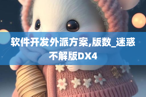 软件开发外派方案,版数_迷惑不解版DX4