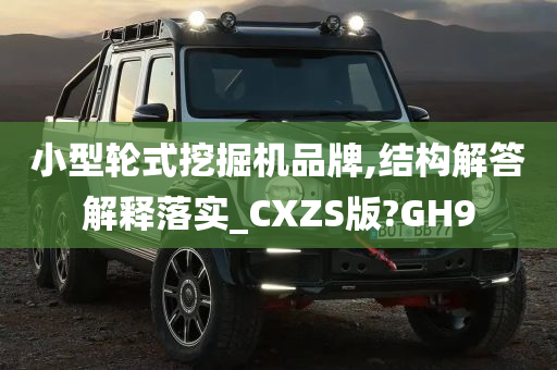 小型轮式挖掘机品牌,结构解答解释落实_CXZS版?GH9