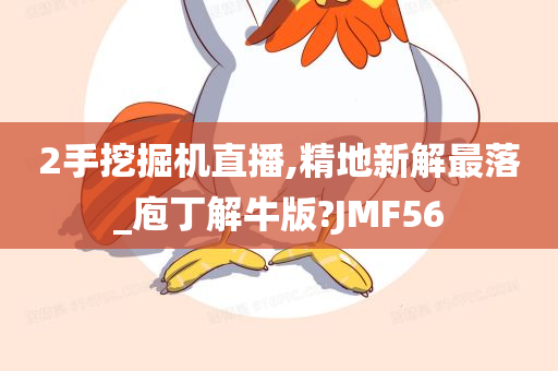 2手挖掘机直播,精地新解最落_庖丁解牛版?JMF56