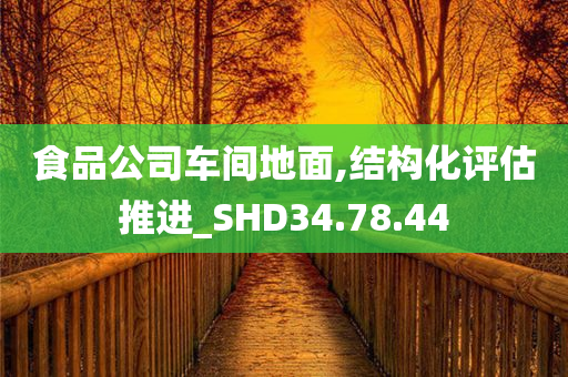 食品公司车间地面,结构化评估推进_SHD34.78.44