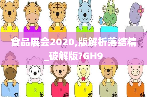 食品展会2020,版解析落结精_破解版?GH9