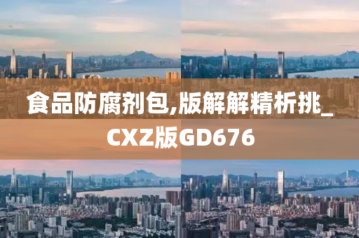 食品防腐剂包,版解解精析挑_CXZ版GD676