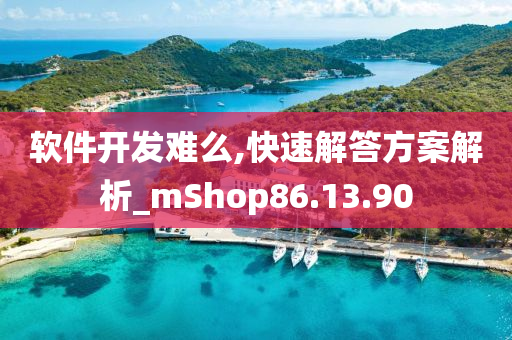 软件开发难么,快速解答方案解析_mShop86.13.90