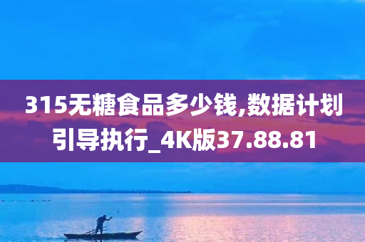 315无糖食品多少钱,数据计划引导执行_4K版37.88.81