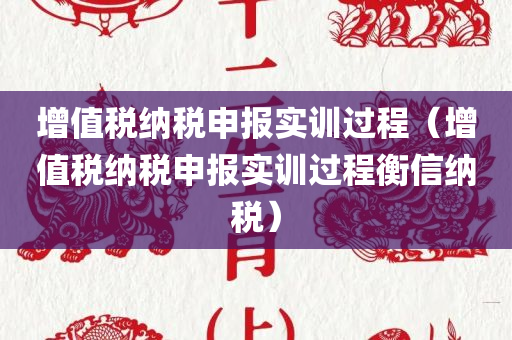 增值税纳税申报实训过程（增值税纳税申报实训过程衡信纳税）