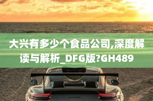 大兴有多少个食品公司,深度解读与解析_DFG版?GH489