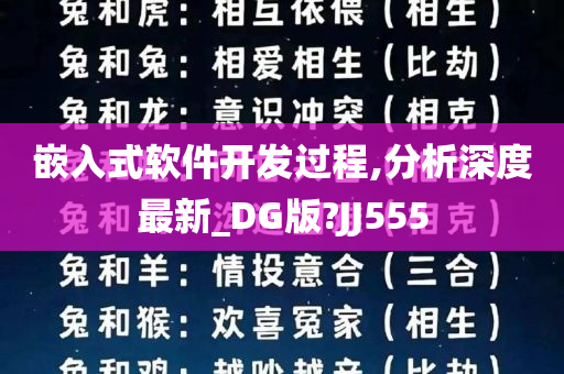 嵌入式软件开发过程,分析深度最新_DG版?JJ555