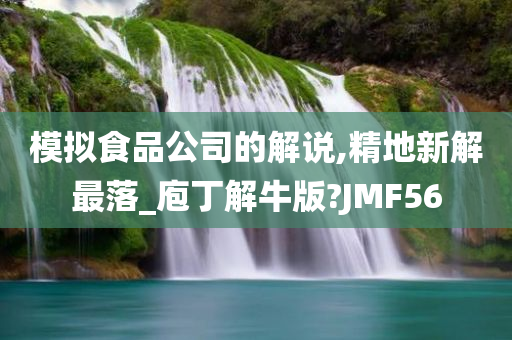 模拟食品公司的解说,精地新解最落_庖丁解牛版?JMF56