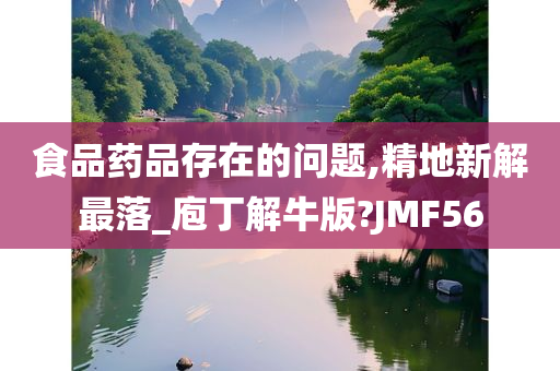 食品药品存在的问题,精地新解最落_庖丁解牛版?JMF56