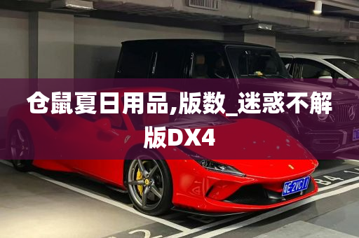 仓鼠夏日用品,版数_迷惑不解版DX4