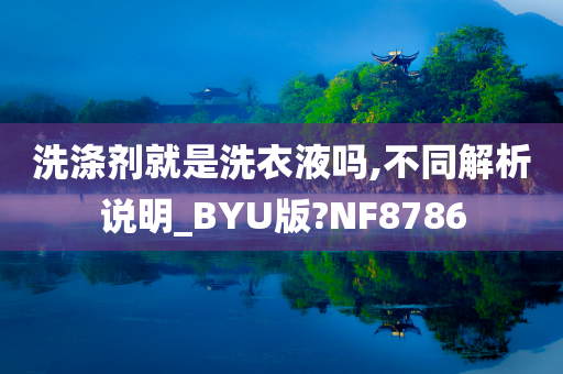 洗涤剂就是洗衣液吗,不同解析说明_BYU版?NF8786