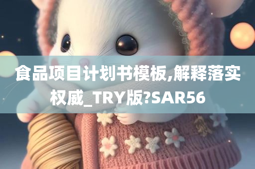 食品项目计划书模板,解释落实权威_TRY版?SAR56