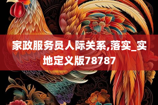 家政服务员人际关系,落实_实地定义版78787