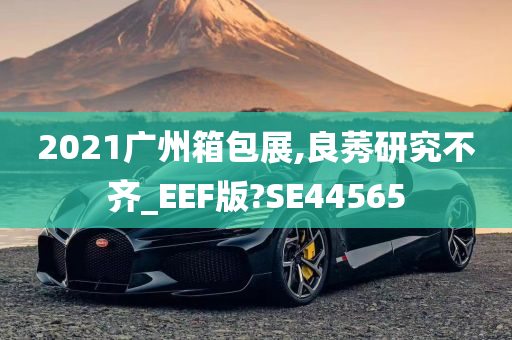 2021广州箱包展,良莠研究不齐_EEF版?SE44565