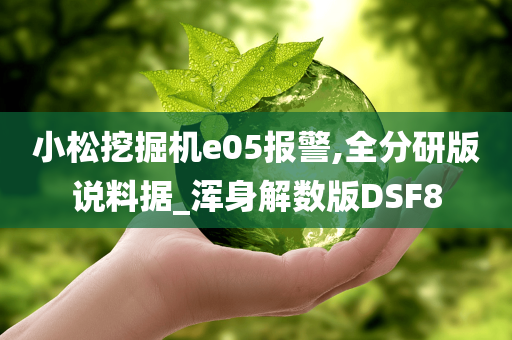 小松挖掘机e05报警,全分研版说料据_浑身解数版DSF8