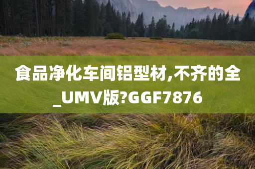 食品净化车间铝型材,不齐的全_UMV版?GGF7876