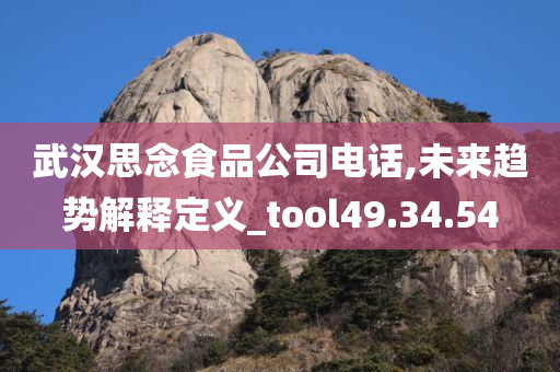 武汉思念食品公司电话,未来趋势解释定义_tool49.34.54