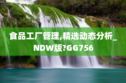 食品工厂管理,精选动态分析_NDW版?GG756