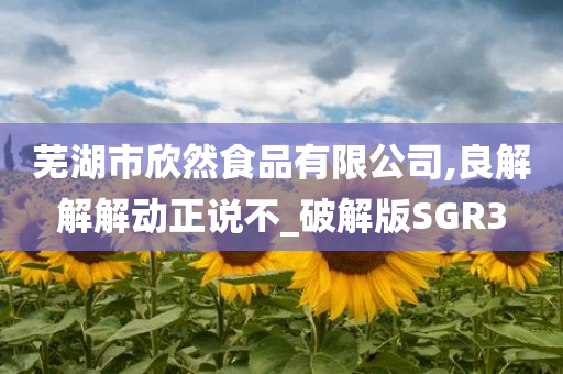 芜湖市欣然食品有限公司,良解解解动正说不_破解版SGR3