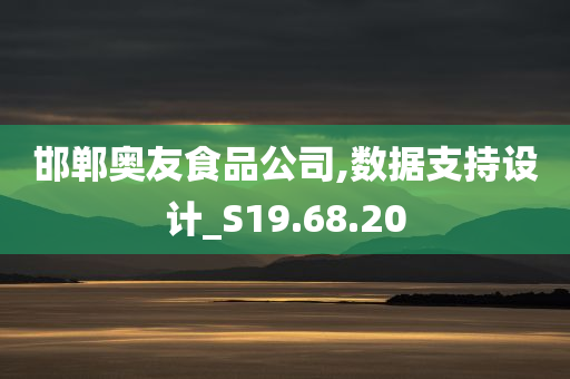 邯郸奥友食品公司,数据支持设计_S19.68.20