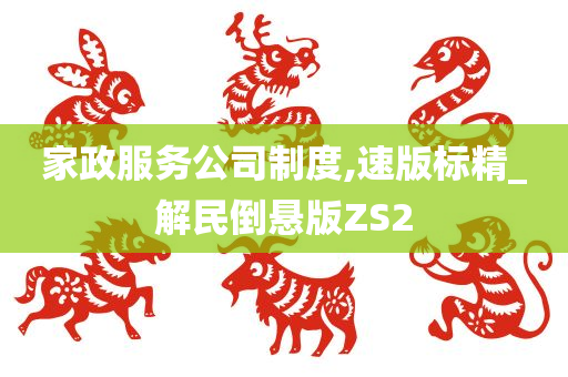 家政服务公司制度,速版标精_解民倒悬版ZS2