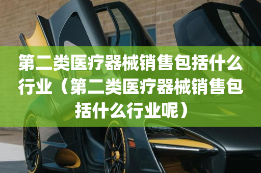 第二类医疗器械销售包括什么行业（第二类医疗器械销售包括什么行业呢）